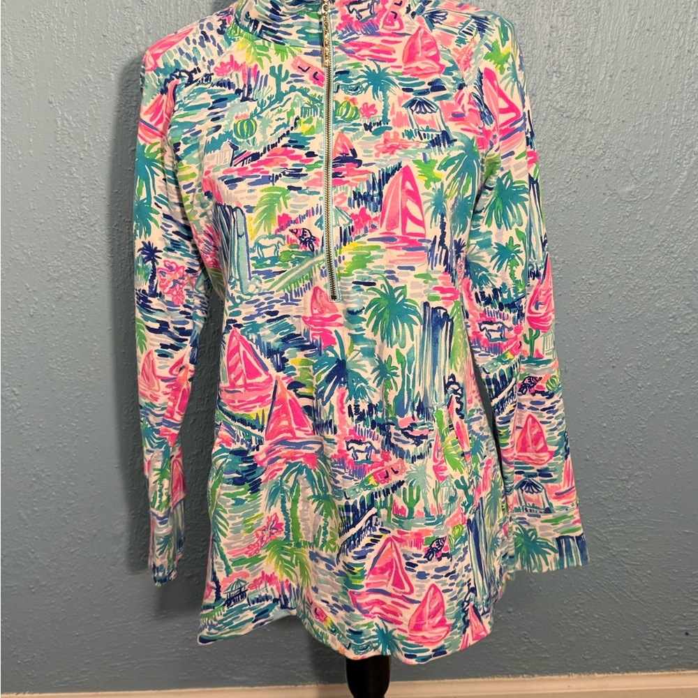 Lilly Pulitzer Skipper Popover in Salt In The Air